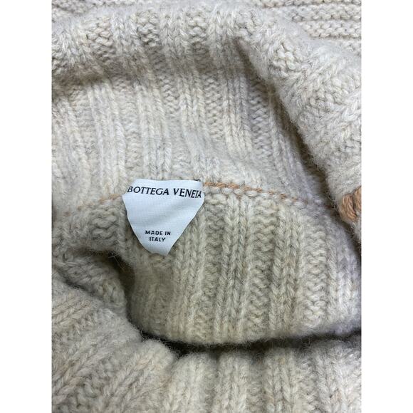 Bottega Veneta White Wool Turtleneck Sweater Size M - Picture 4 of 5